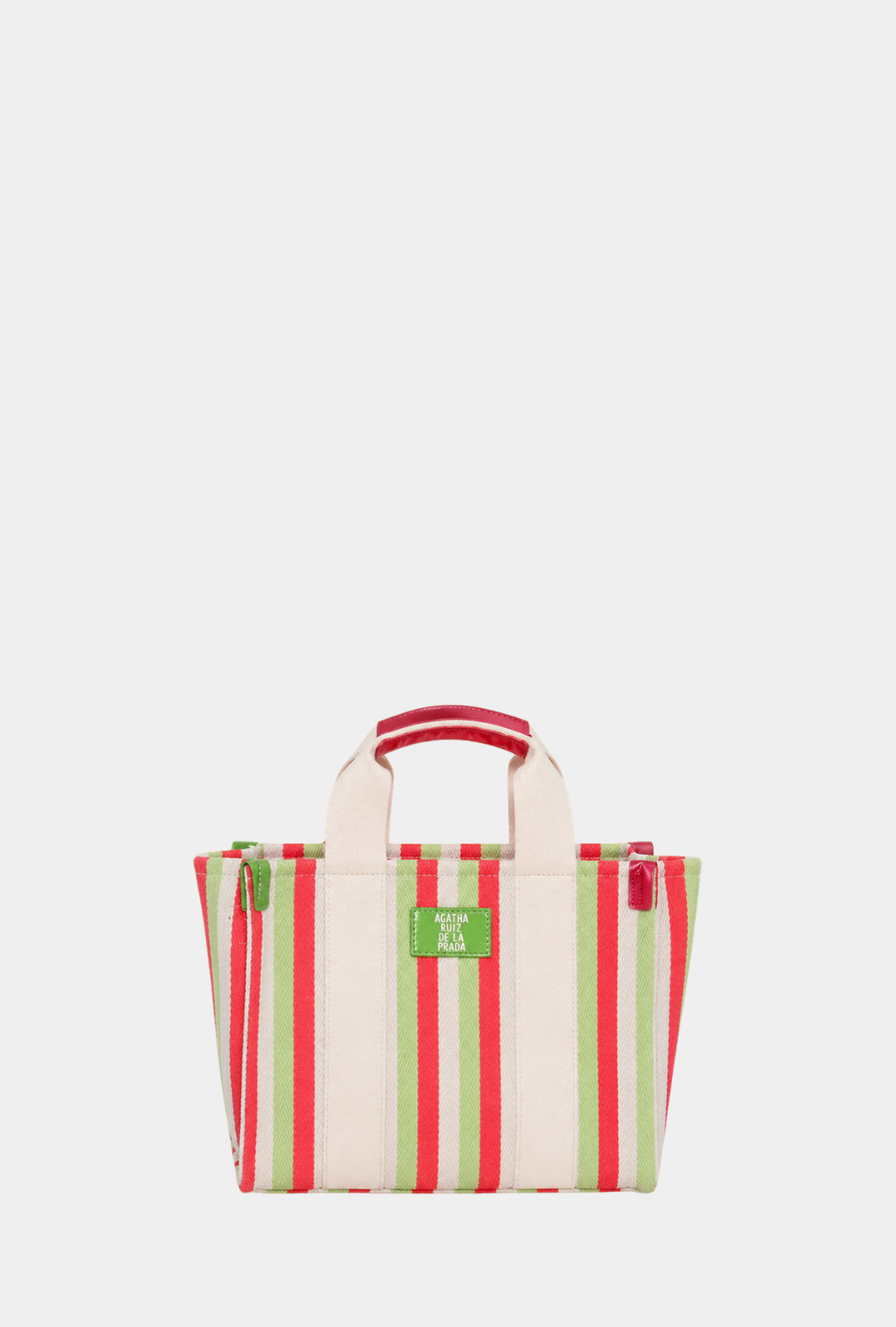Agatha Ruiz De La Prada Bolso De Mano Con Bandolera Lona Líneas