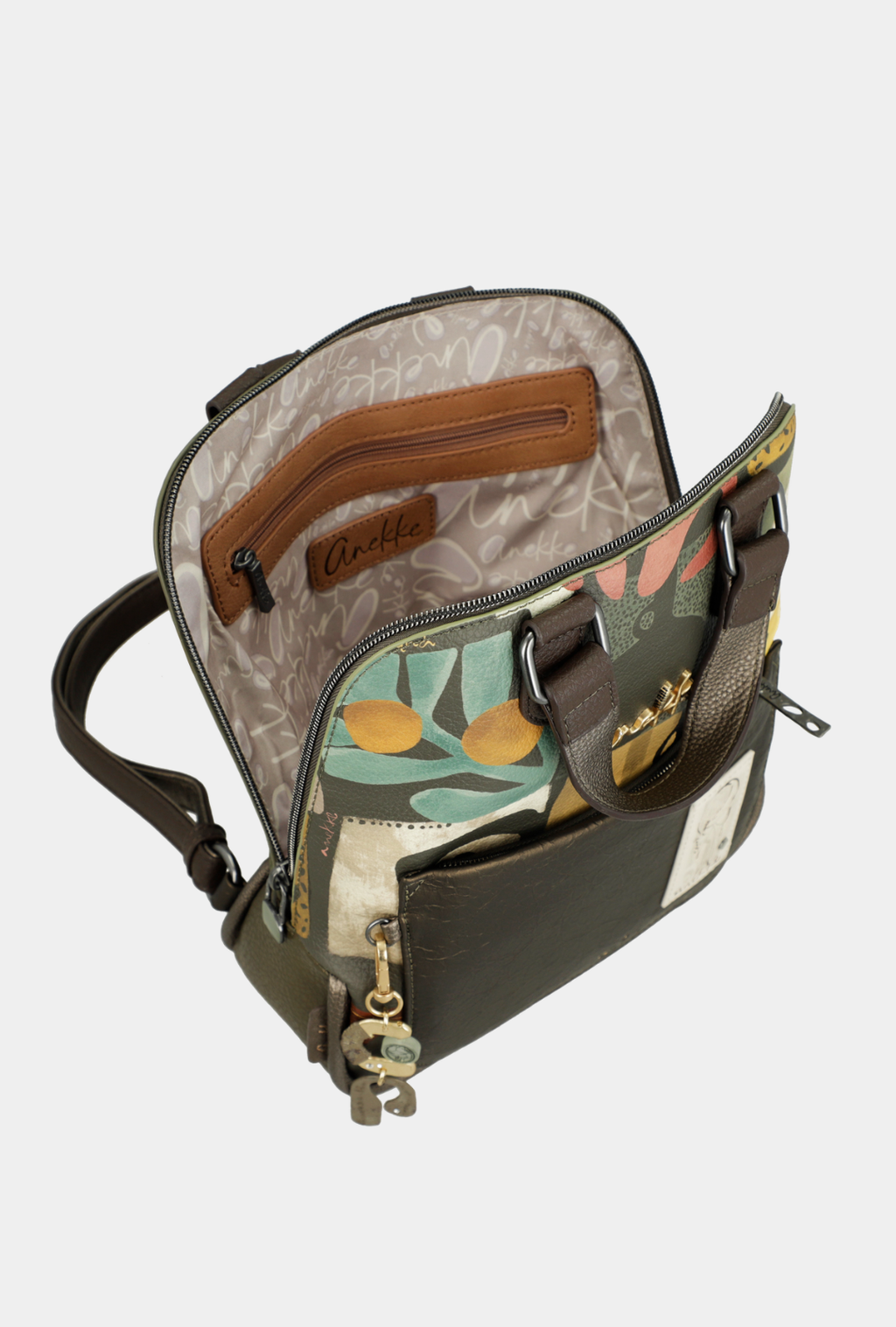 Anekke Mochila Estampada Con Asa Corta - Amphora