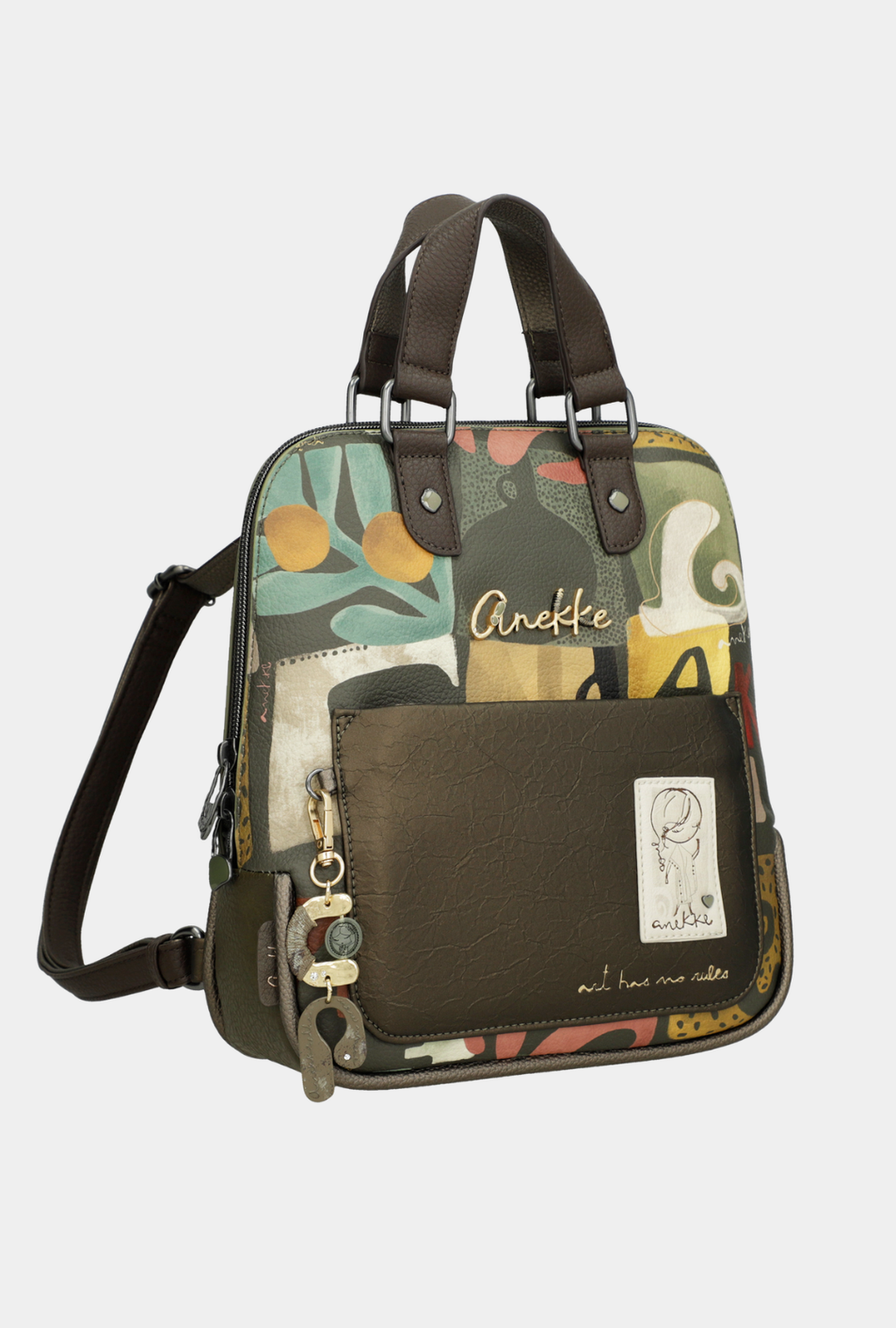 Anekke Mochila Estampada Con Asa Corta - Amphora