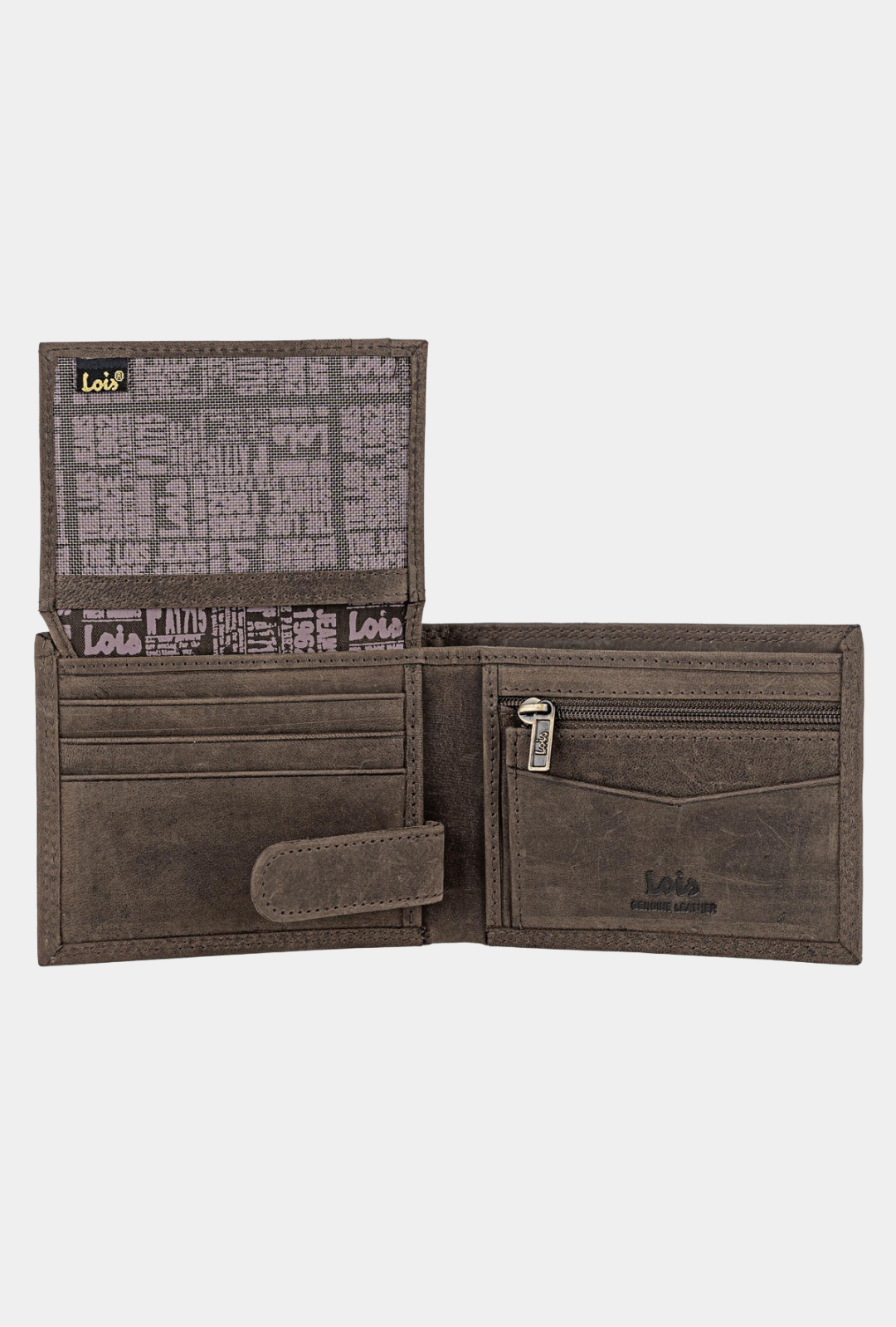 Lois Cartera Piel De Hombre Con Monedero 8,5cm - Dubbo