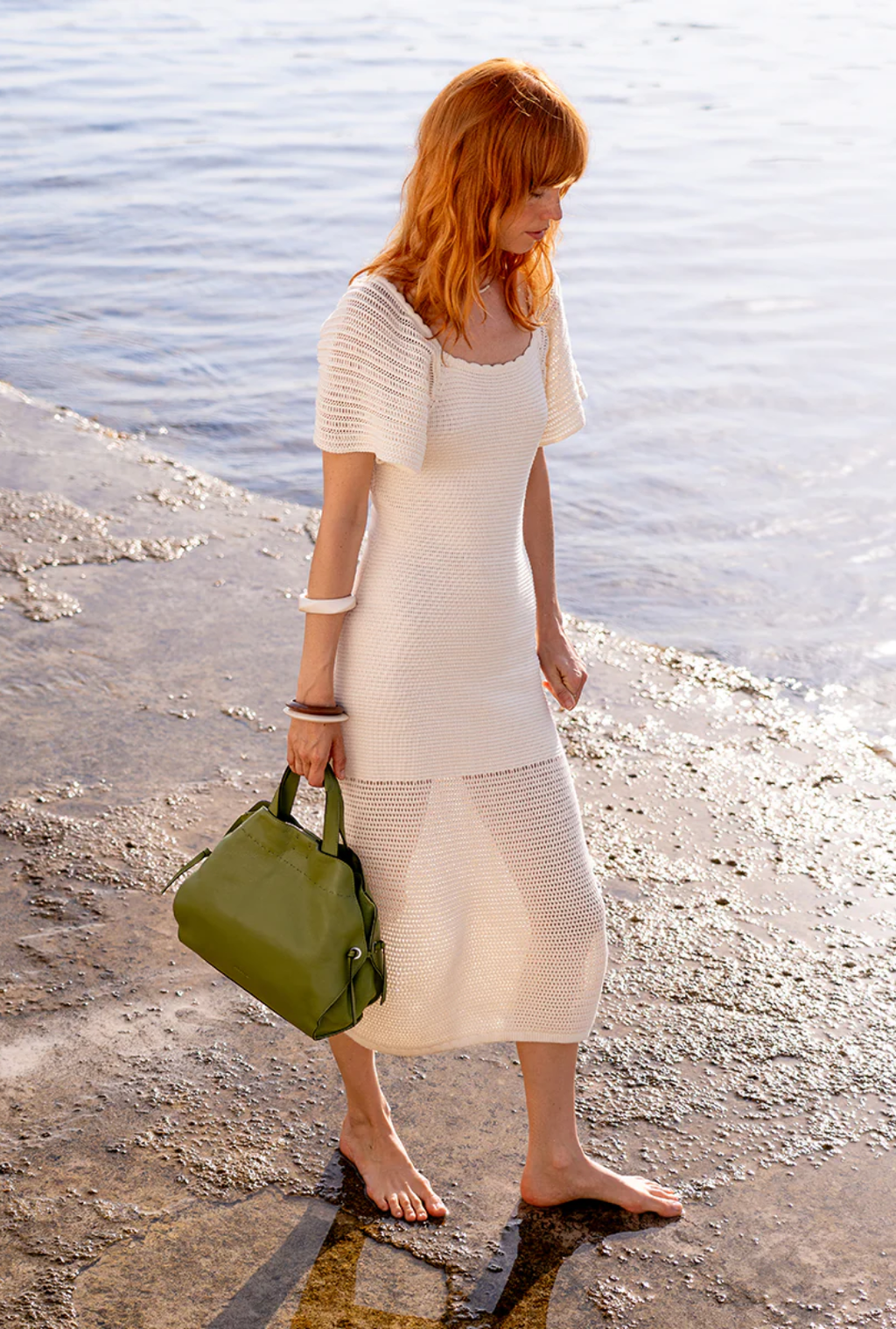 Abbacino Bolso De Mano En Piel Verde