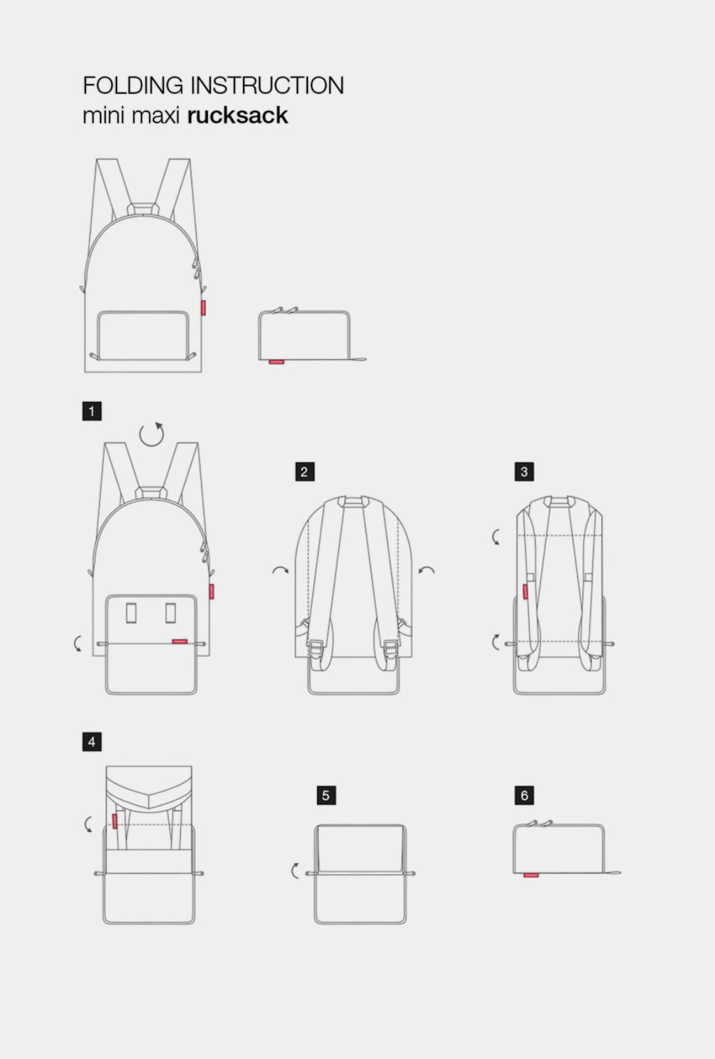 Reisenthel Mochila Plegable Mini Maxi