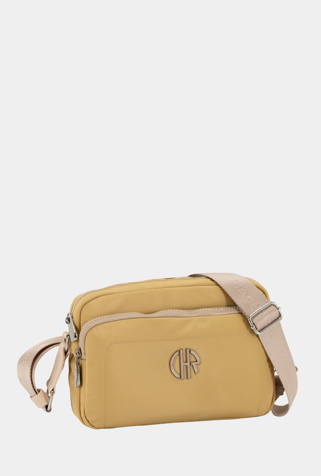 Cacharel Bandolera Mediana Nylon Amarillo