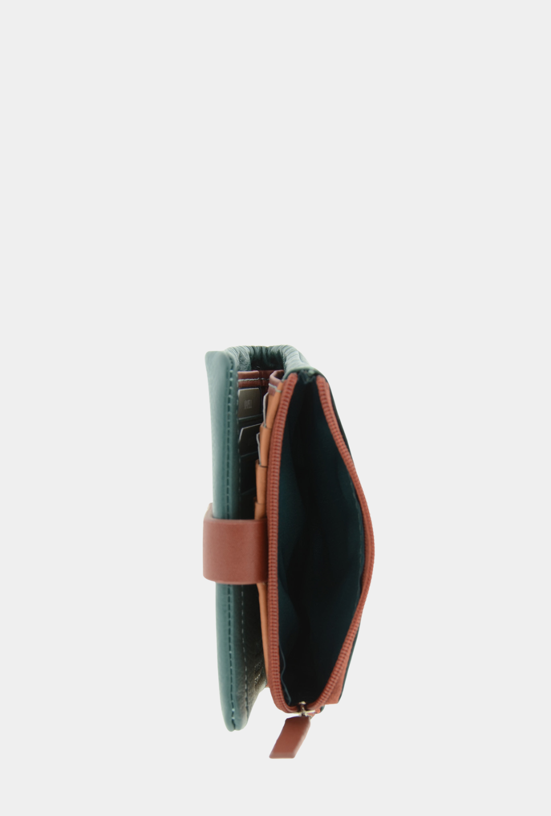 Adapell Cartera Piel RFID 12cm - Brisa Ocean Teal