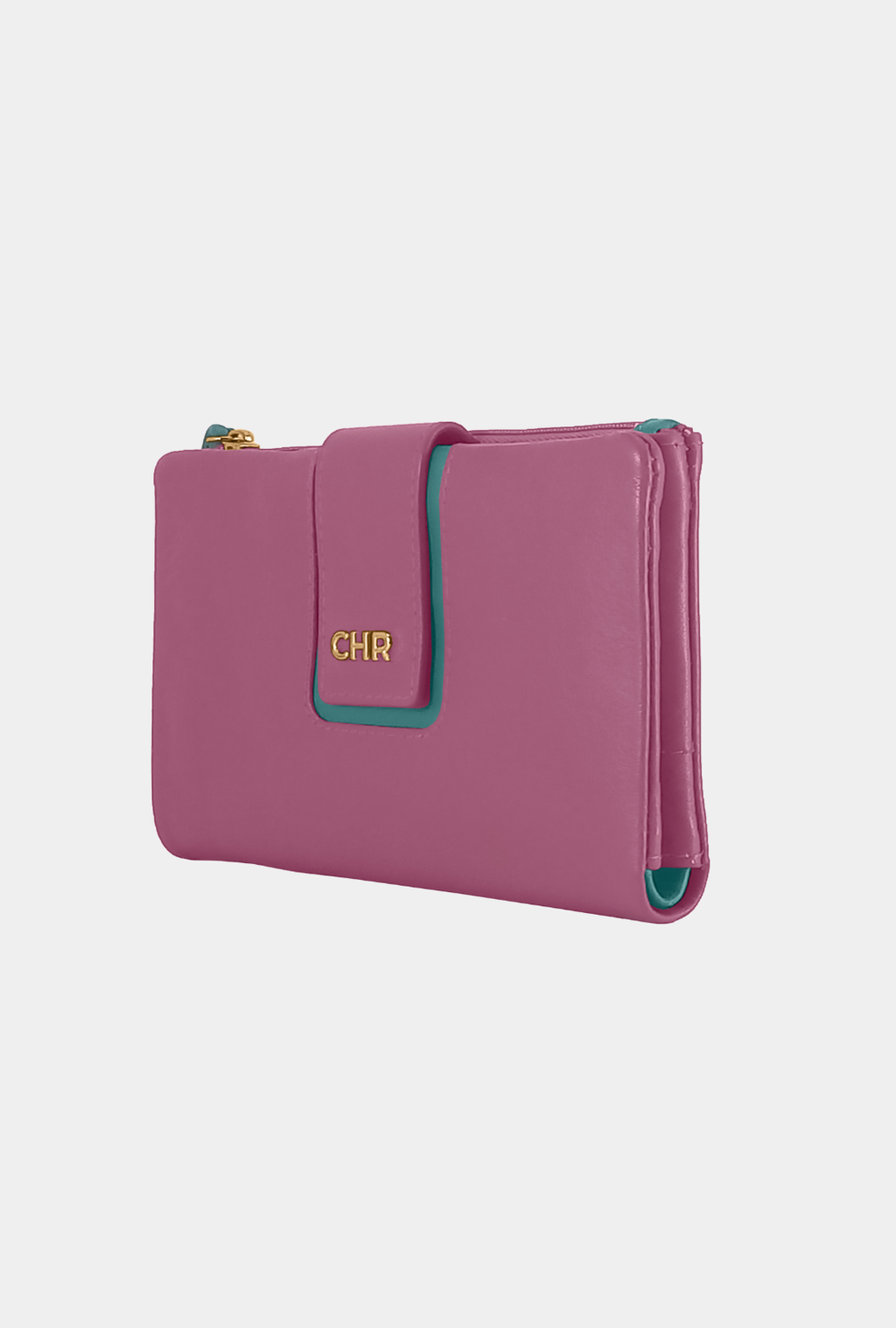 Cacharel Billetero Piel Mediano 14 cm - Natura Fucsia