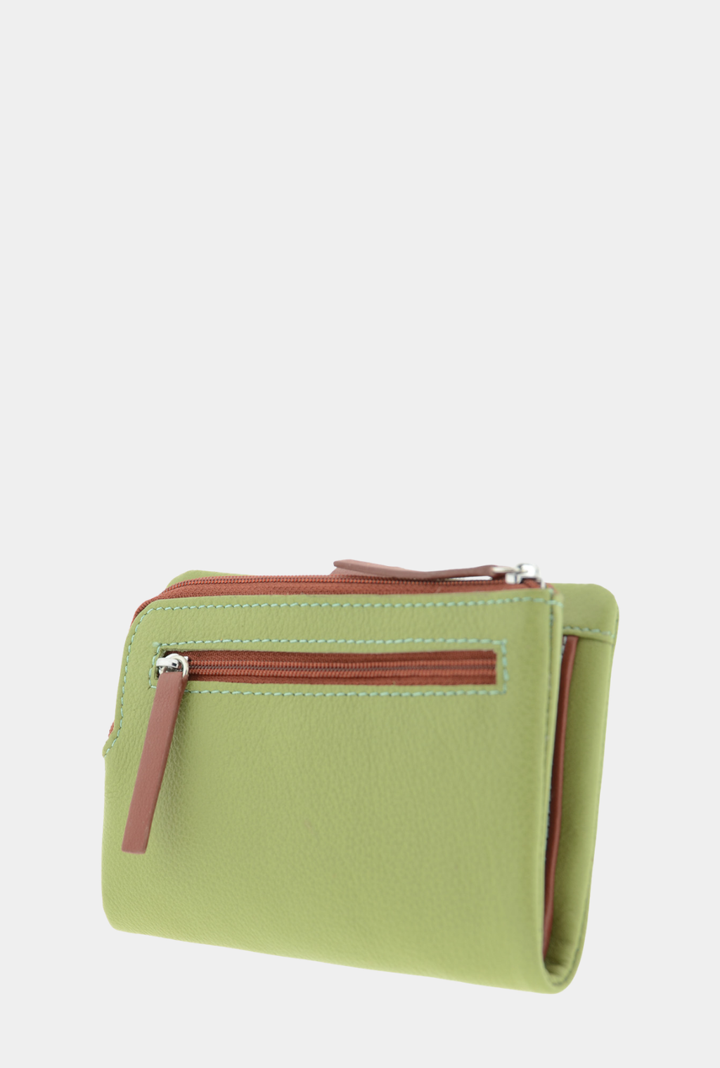 Adapell Cartera Piel RFID 14cm - Brisa Verde Sage
