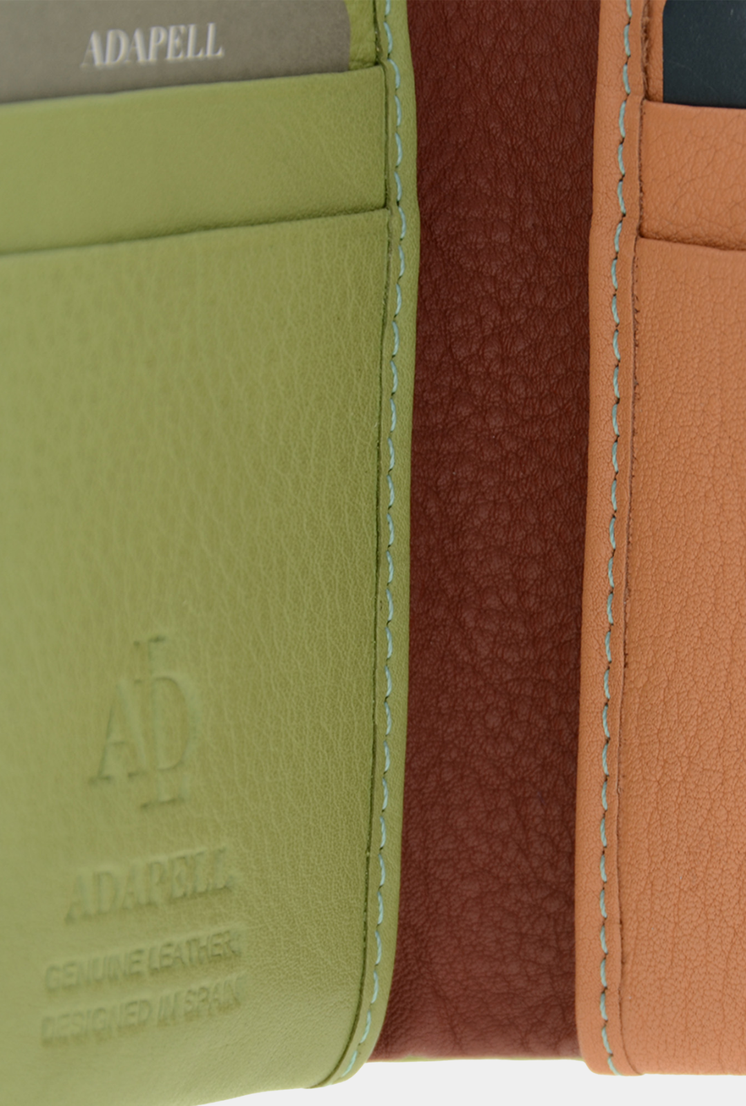 Adapell Cartera Piel RFID 12cm - Brisa Verde Sage