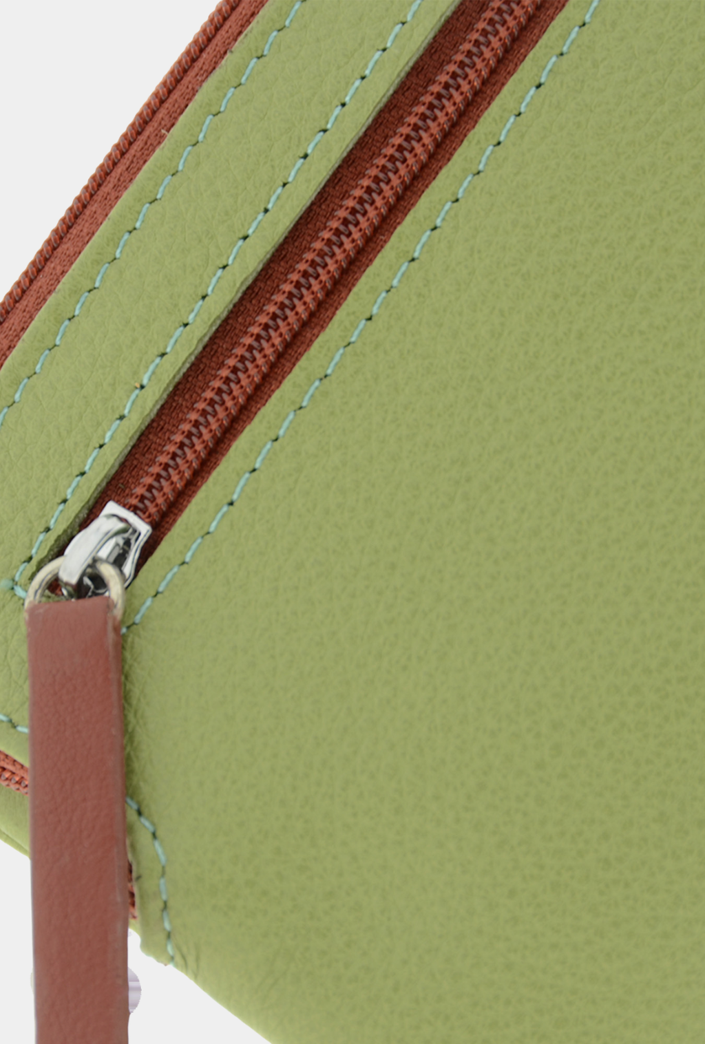Adapell Cartera Piel RFID 14cm - Brisa Verde Sage