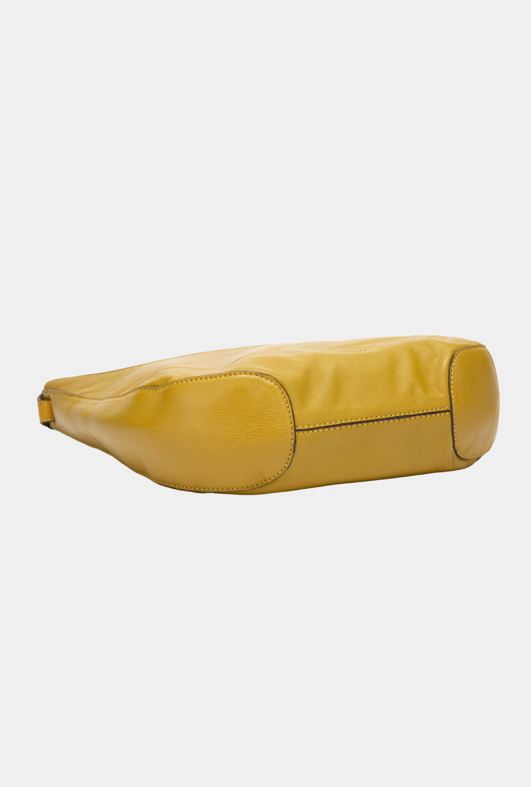 Abbacino Bolso De Hombro En Piel Y Serraje Amarillo