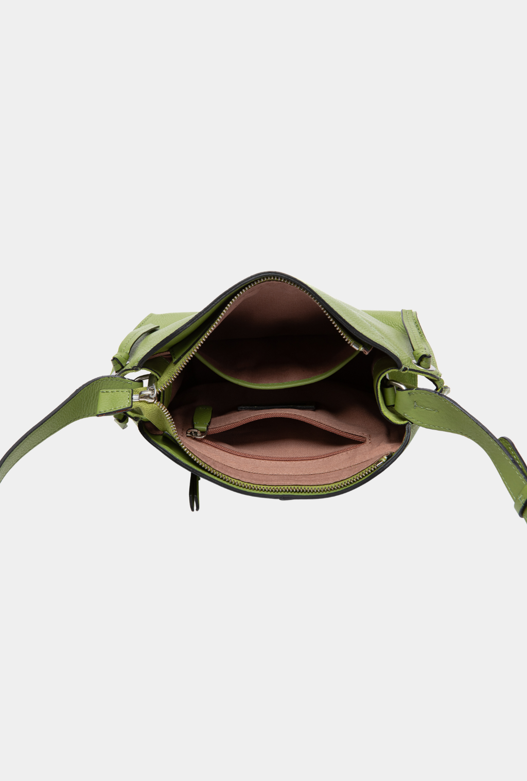 Abbacino Bandolera En Piel Verde
