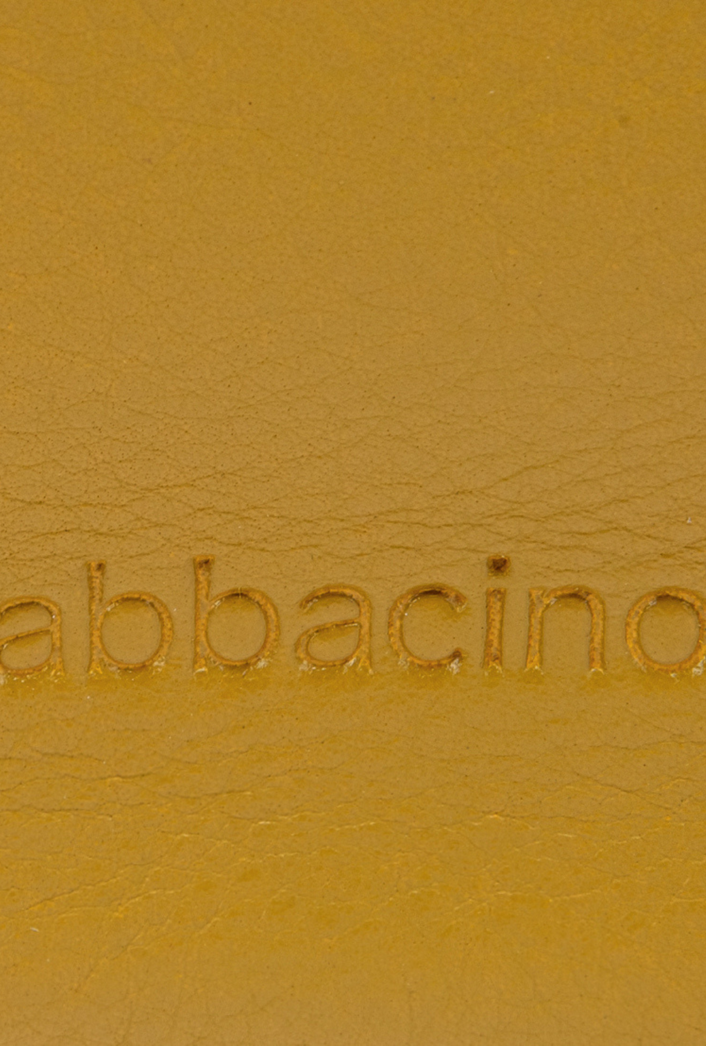 Abbacino Bandolera En Piel Y Serraje Amarilla