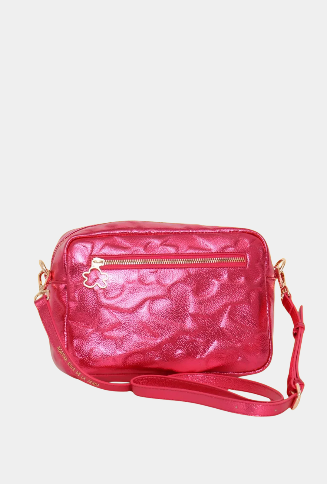 Agatha Ruiz De La Prada Bandolera Iconos Relieve Fucsia