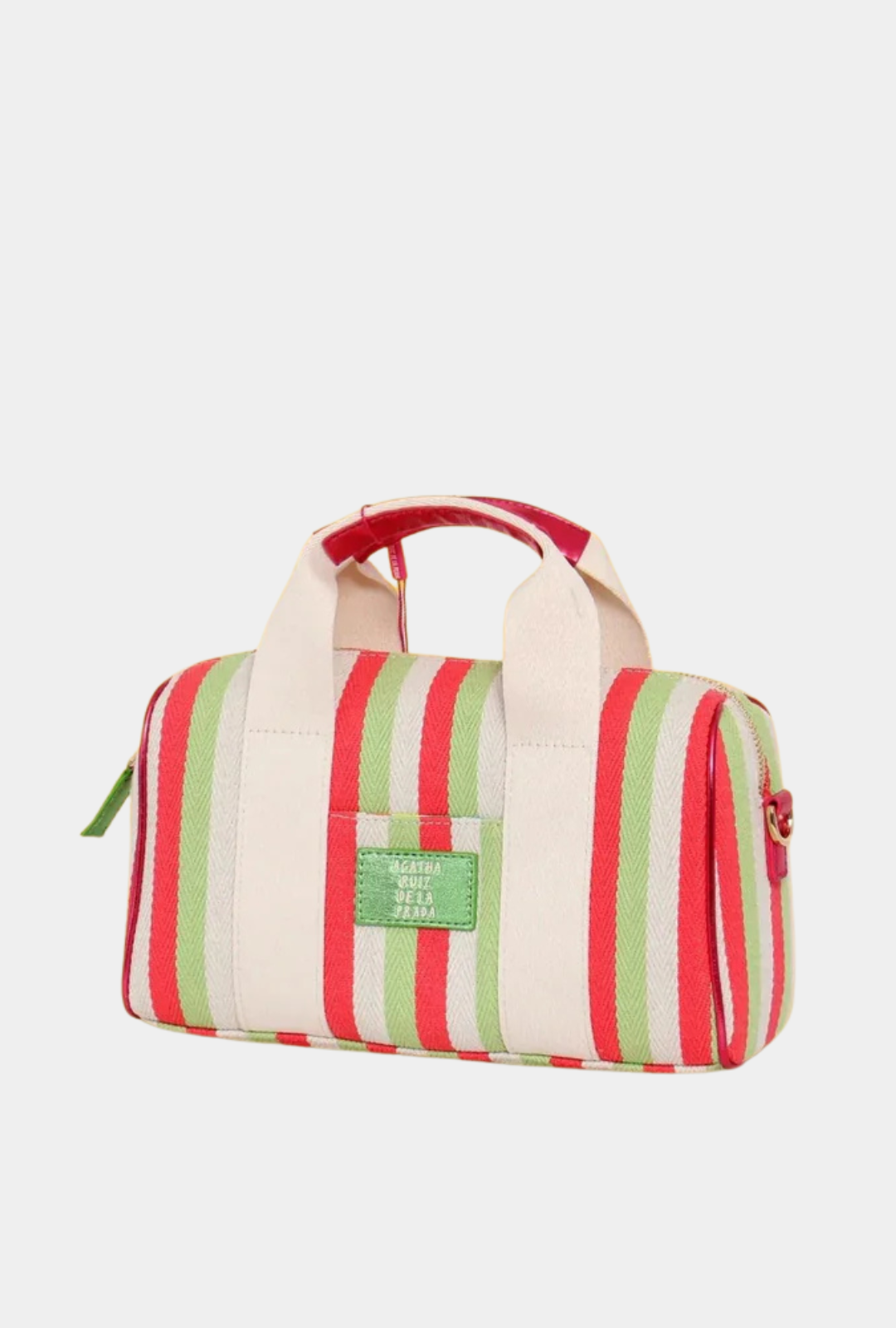 Agatha Ruiz De La Prada Bolso De Mano Bowling Lona Líneas