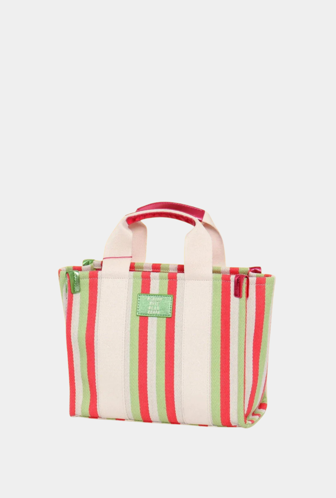 Agatha Ruiz De La Prada Bolso De Mano Con Bandolera Lona Líneas