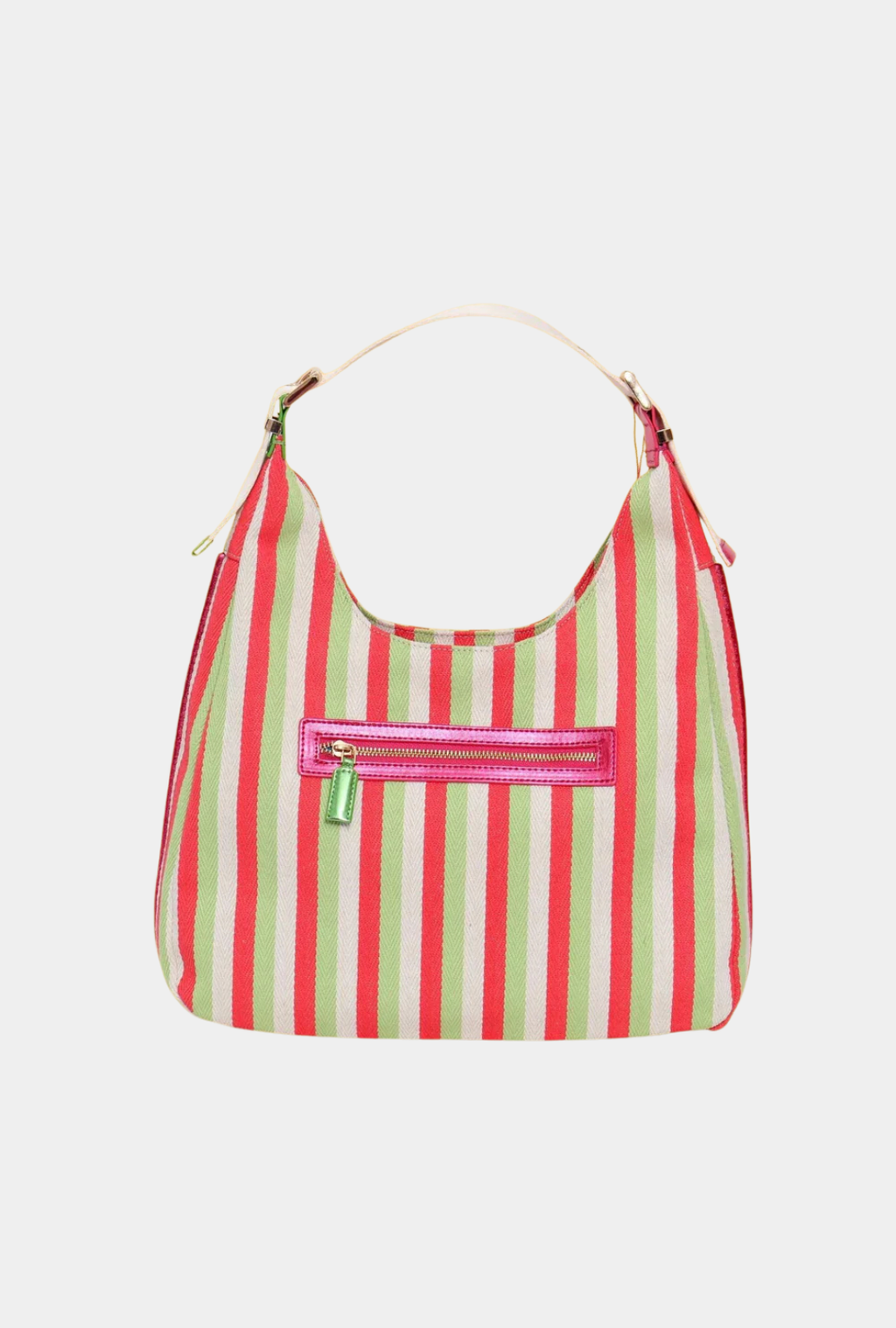 Agatha Ruiz De La Prada Bolso De Hombro Hobo Lona Líneas