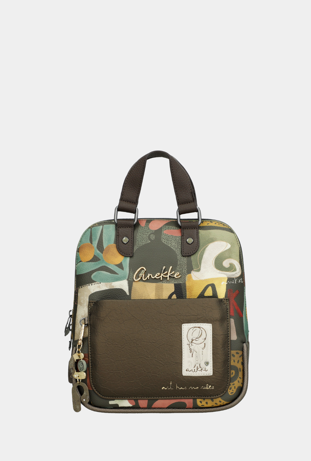 Anekke Mochila Estampada Con Asa Corta - Amphora