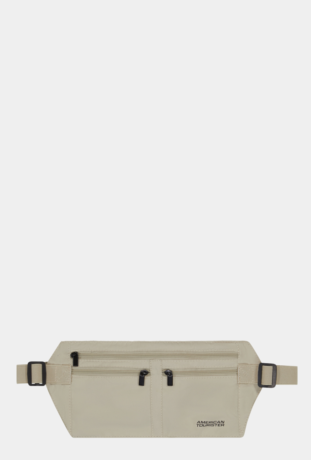 Cinturón porta dinero American Tourister con RFID color Sand vista frontal
