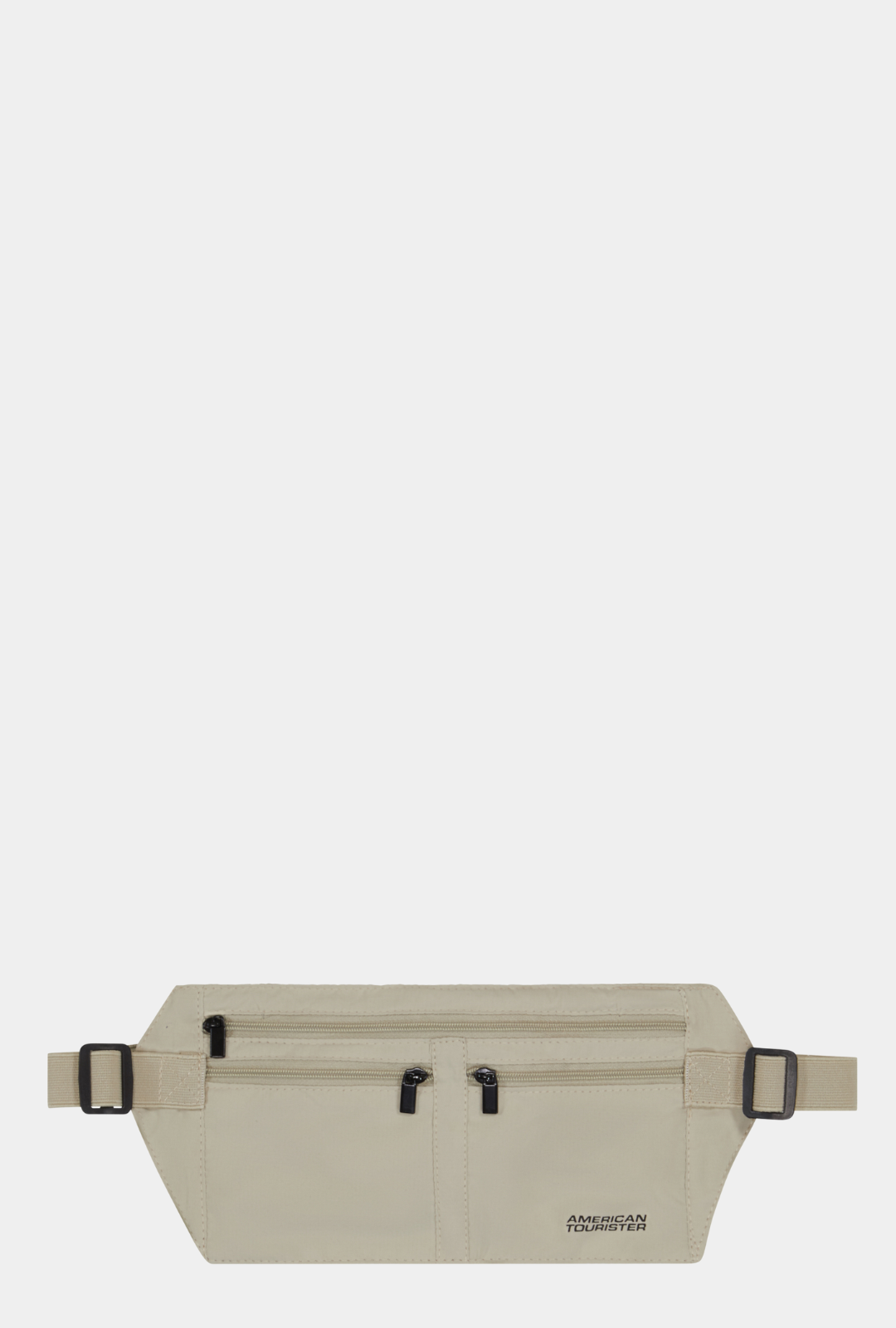 Cinturón porta dinero American Tourister con RFID color Sand vista frontal