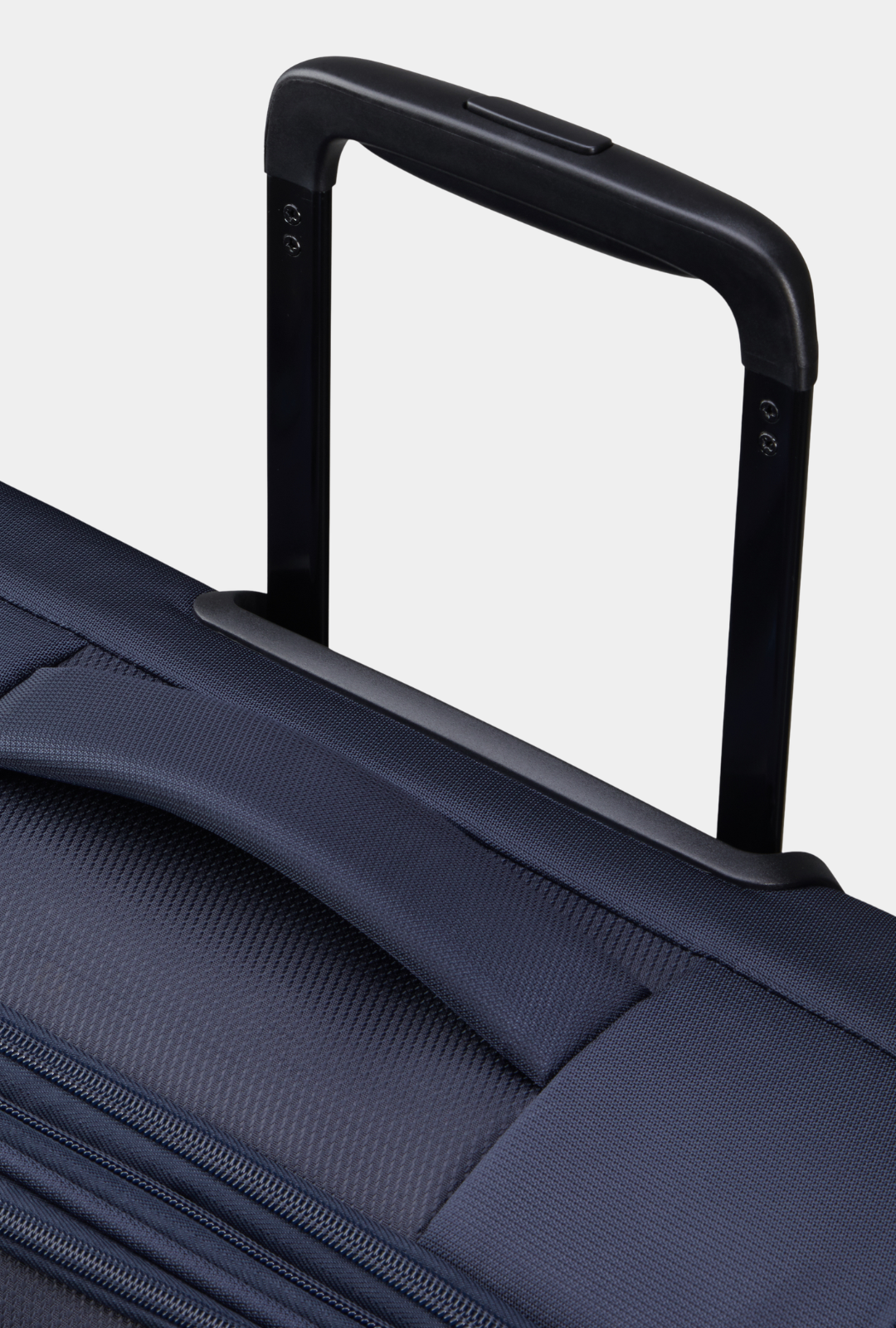 Detalle del asa telescópica en maleta American Tourister SummerRide cabina color Navy