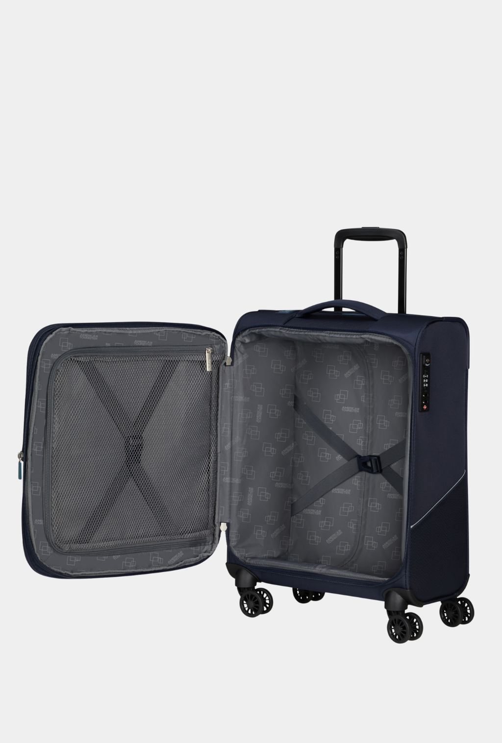 Interior de la maleta American Tourister SummerRide cabina 55/23 cm color Navy