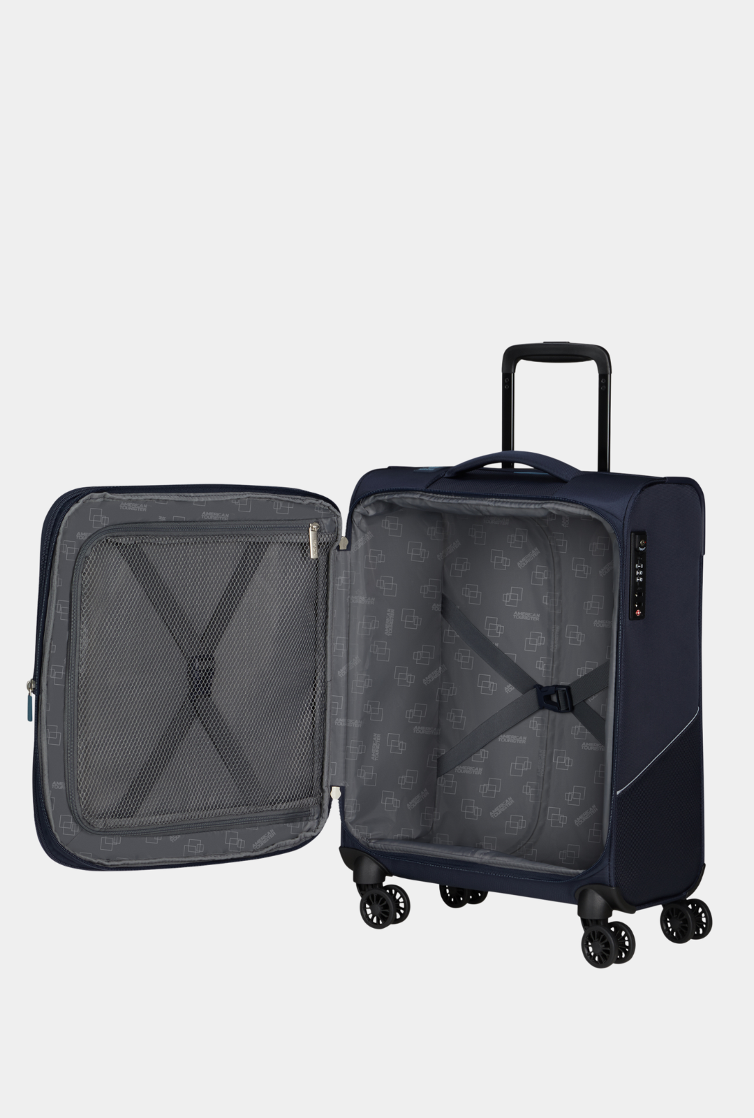 Interior de la maleta American Tourister SummerRide cabina 55/23 cm color Navy