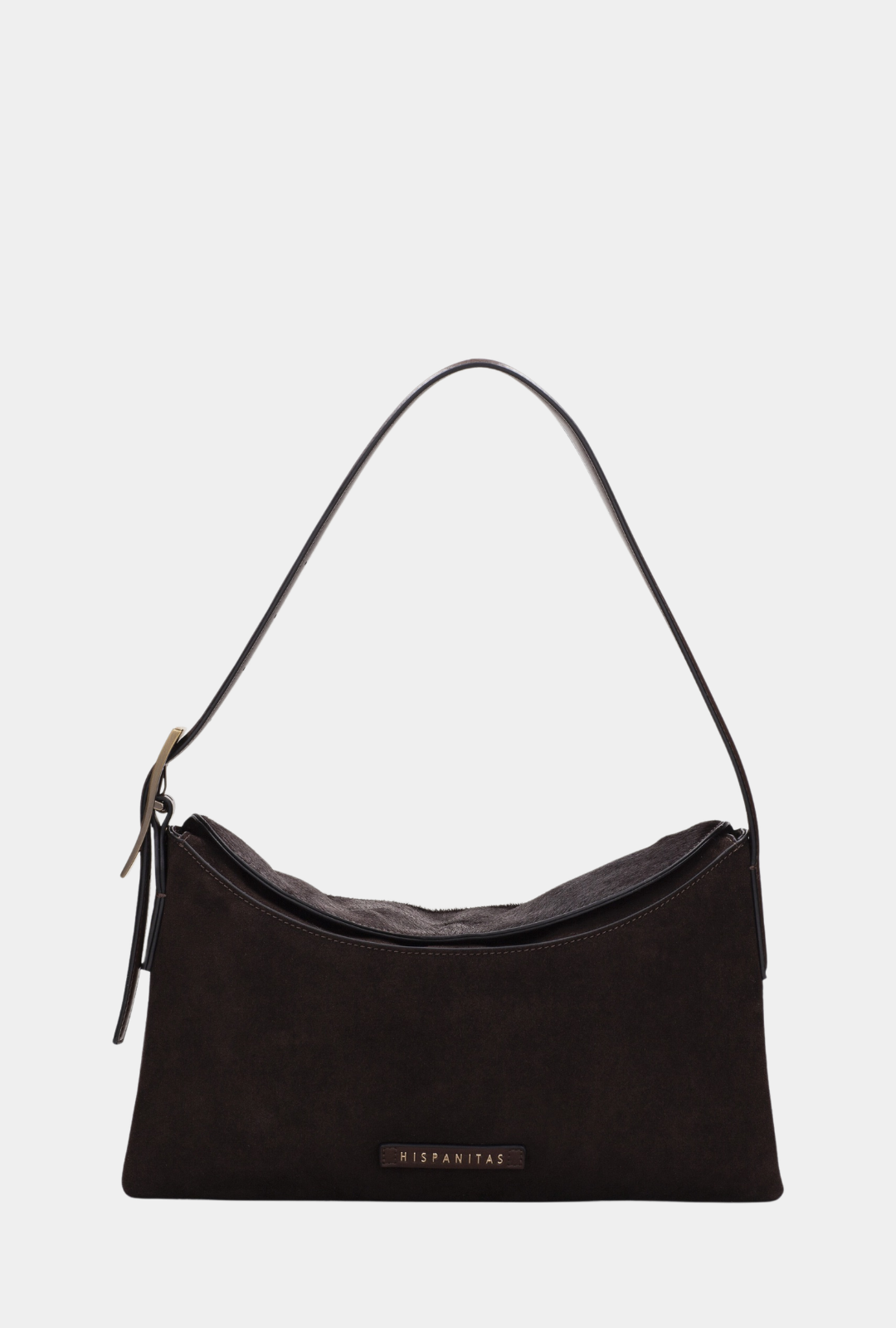 Vista frontal del Hispanitas Bolso De Hombro Chocolate.