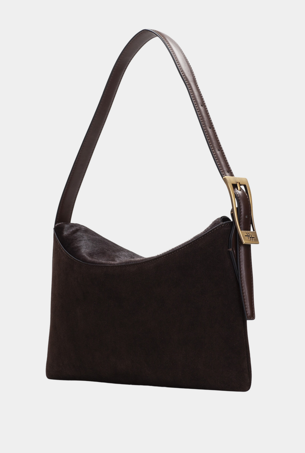 Vista trasera del Hispanitas Bolso De Hombro Chocolate.