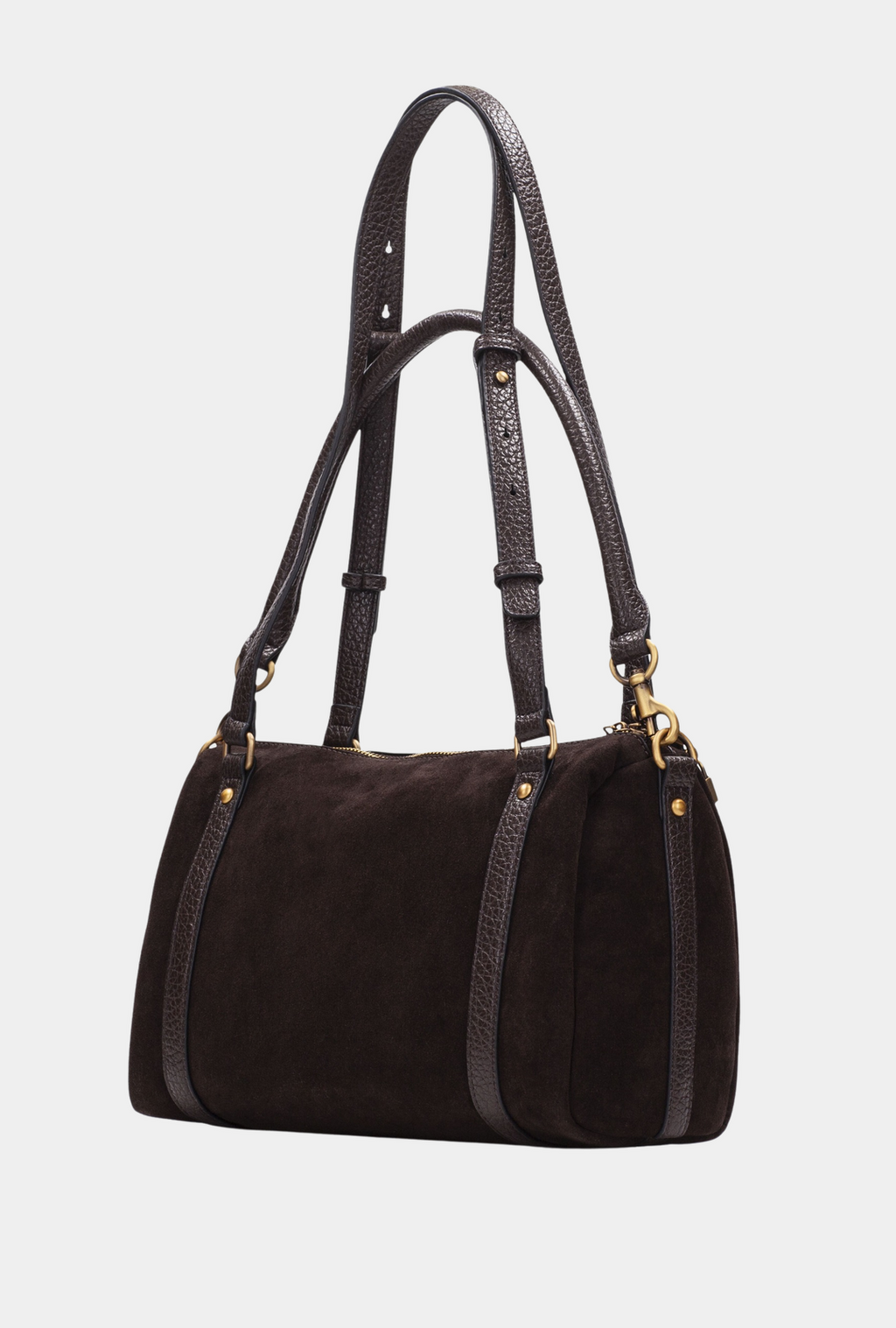 Vista trasera del Hispanitas Bolso de Hombro Chocolate.
