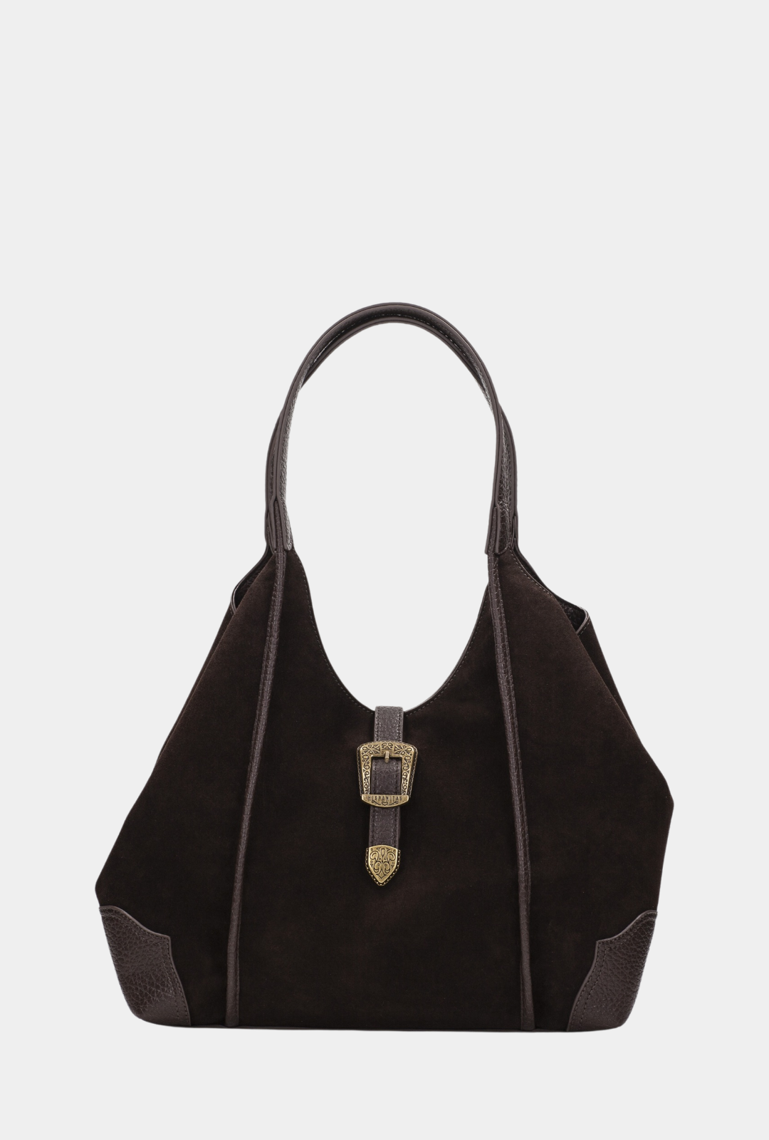 Vista frontal del Hispanitas Hobo Chocolate.