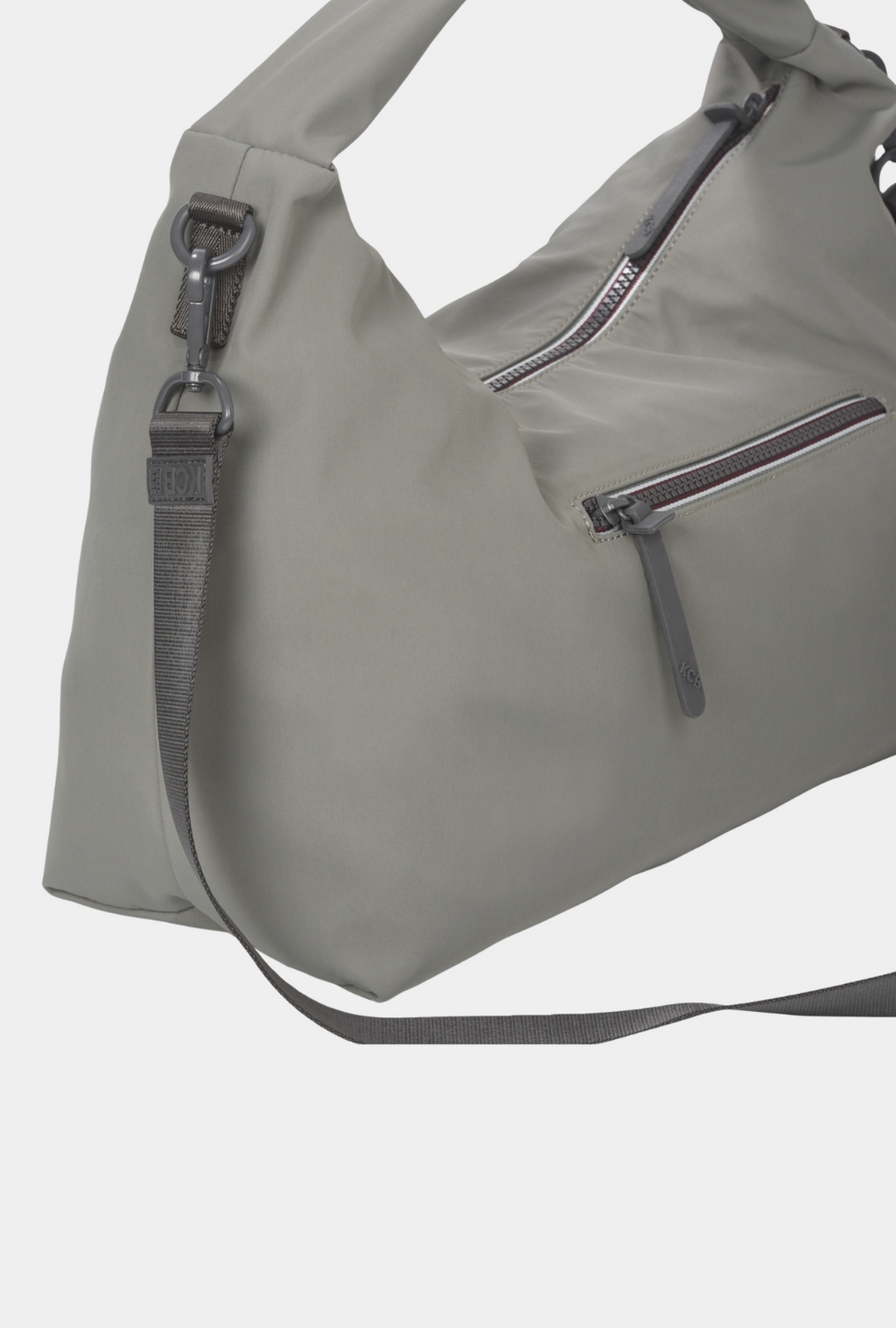 KCB Bolso de Hombro con Bandolera Glow color Khaki Grisáceo vista trasera