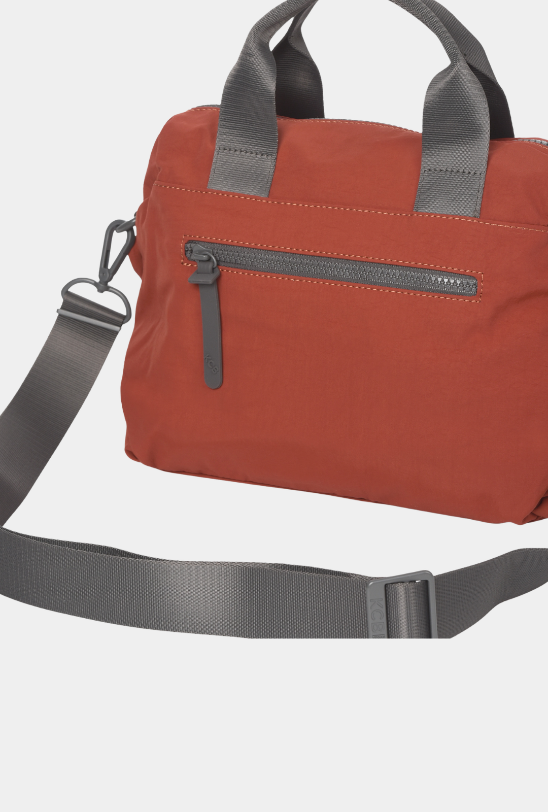 KCB Bolso De Mano Con Bandolera Bind color Teja vista trasera