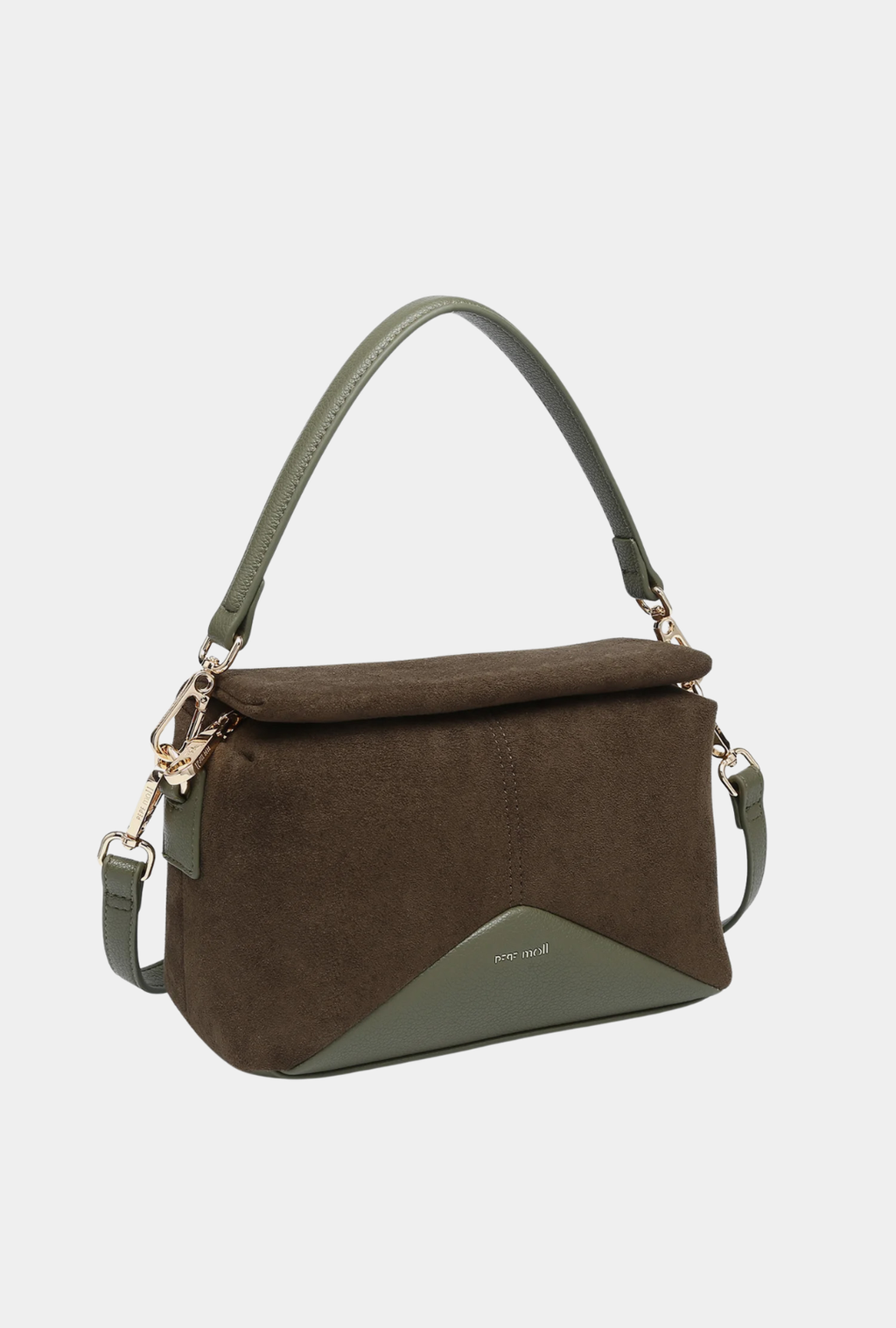 Pepe Moll Bolso Bandolera Ofelia Khaki vista tres cuartos