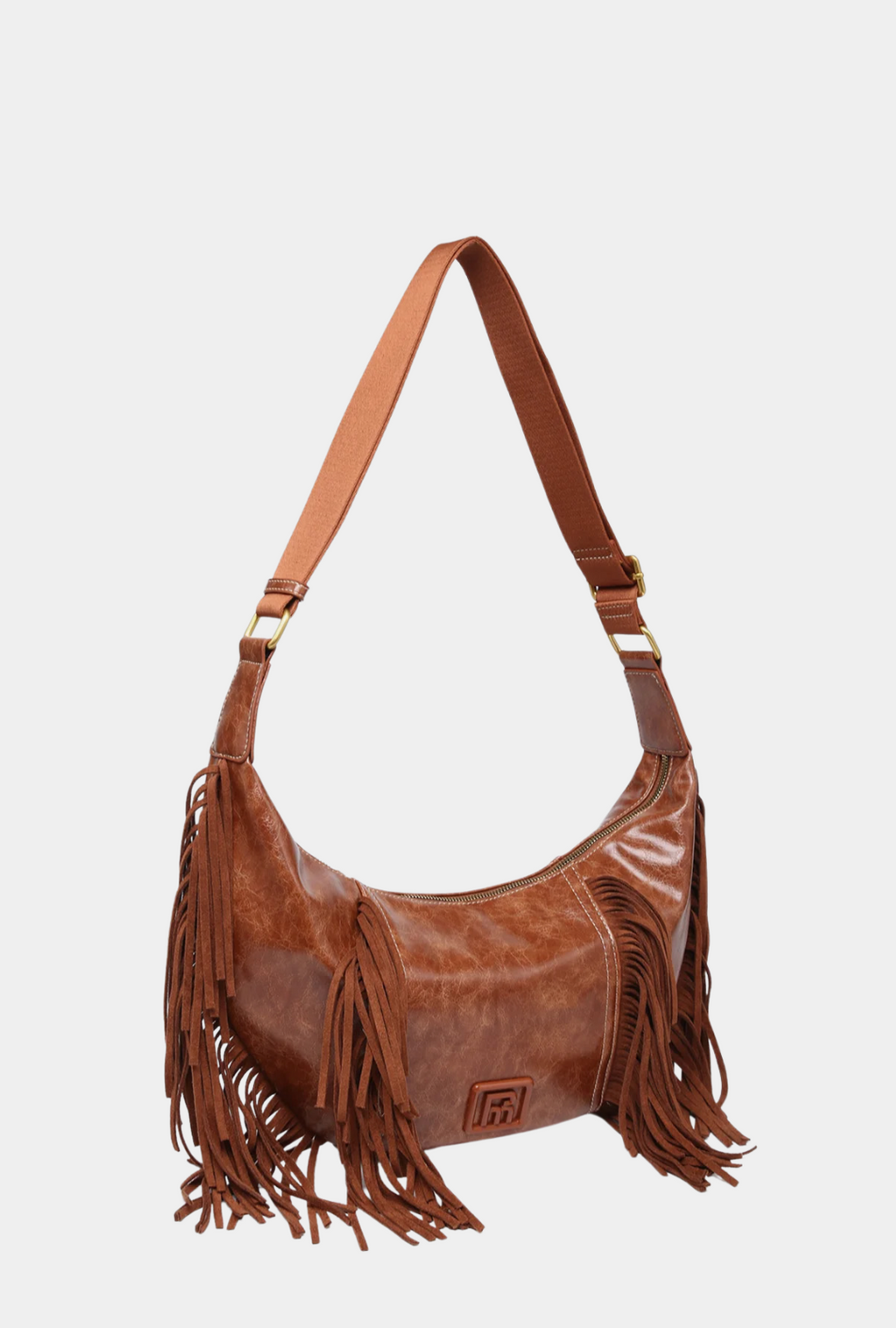 Pepe Moll Bolso Flecos Daria Tan vista tres cuartos frontal