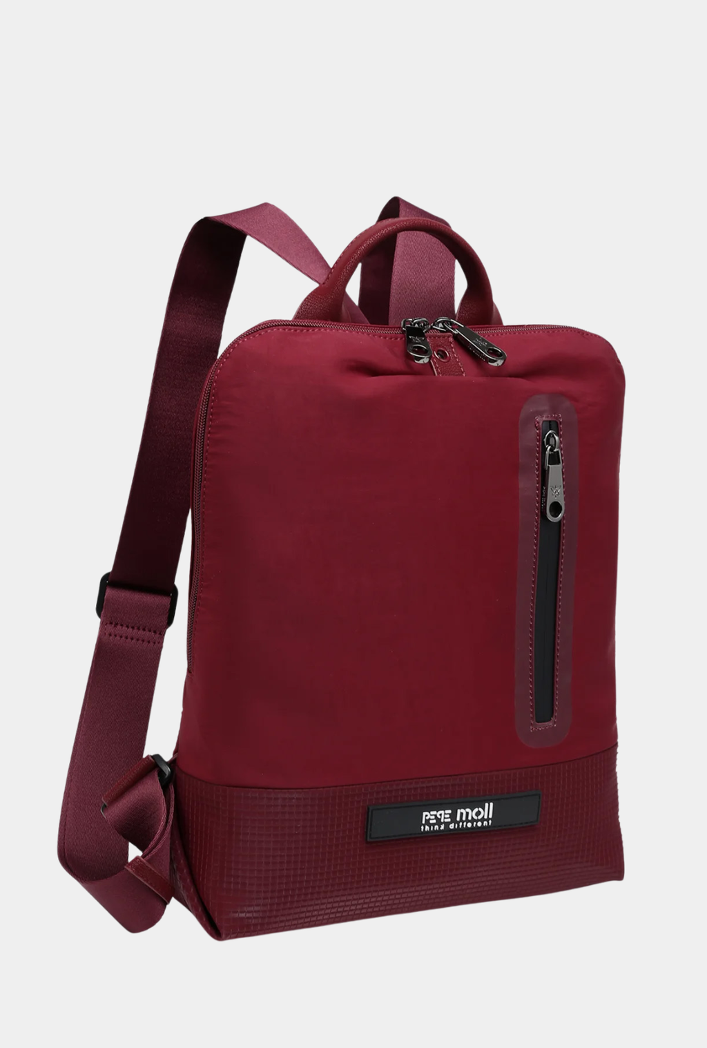 Pepe Moll Mochila Hebe Bordo vista tres cuartos frontal
